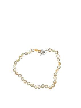 Monet flat pearl choker necklace
